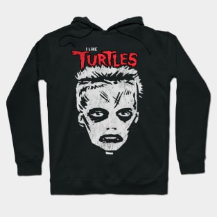 I Like Turtles Zombie Skull Face Hoodie